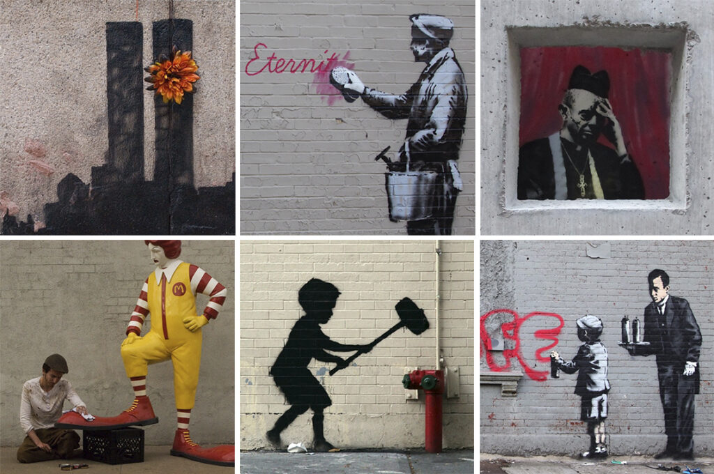 Banksy สุดยอดศิลปิน กราฟฟิตี้ ที่ไม่เคยเปิดเผยตัวตน
